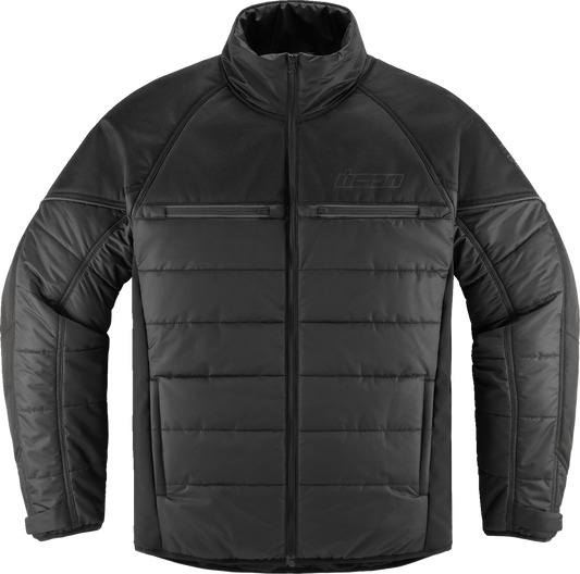 ICON Ghost Puffer Jacket - Black/Charcoal - Medium 2820-6191