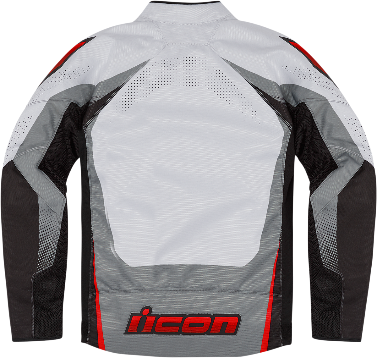 ICON Hooligan Ultrabolt Jacket - Gray/Red - Medium 2820-5541