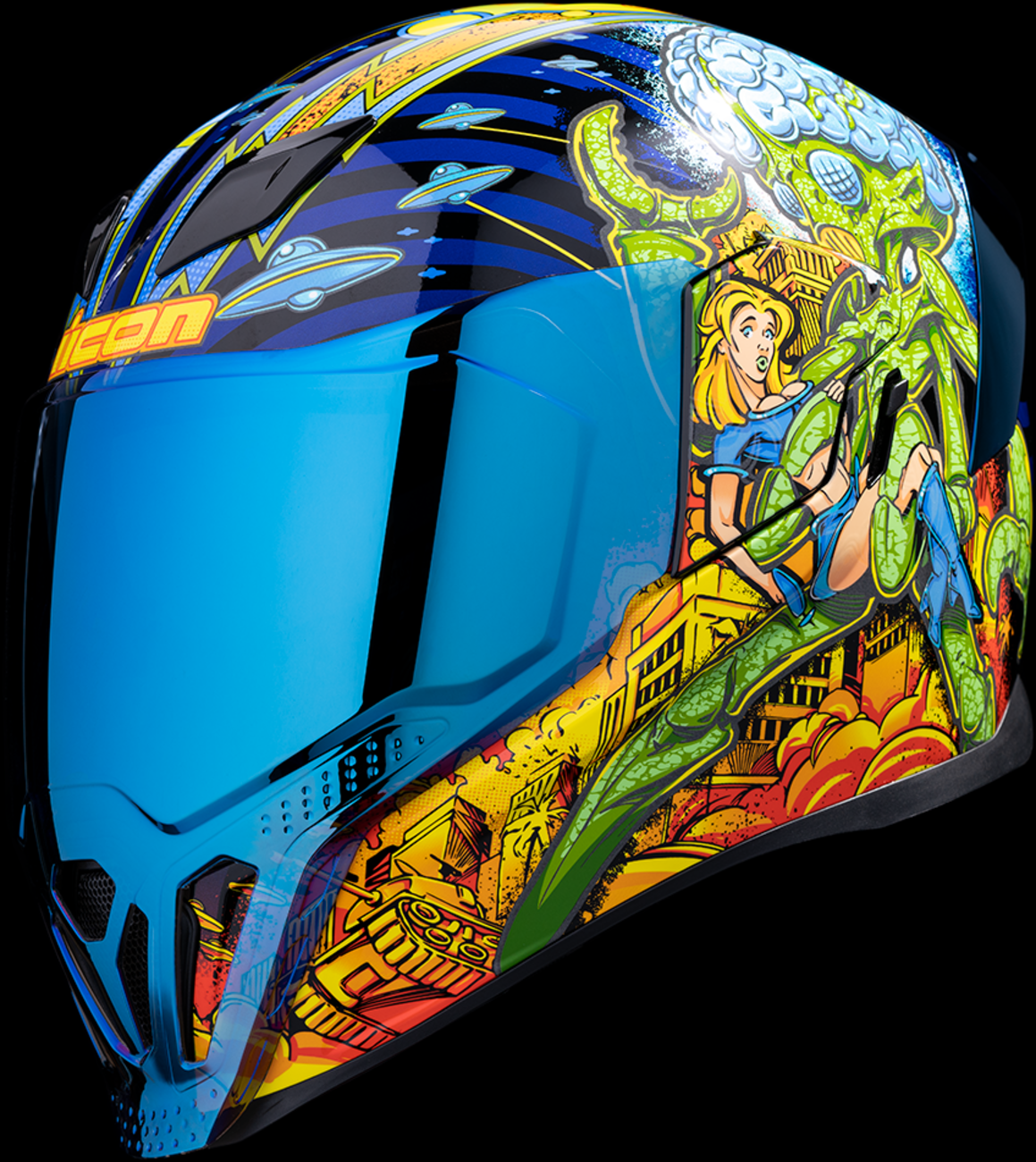ICON Airflite™ Helmet - Bugoid Blitz - Blue - Medium 0101-15548