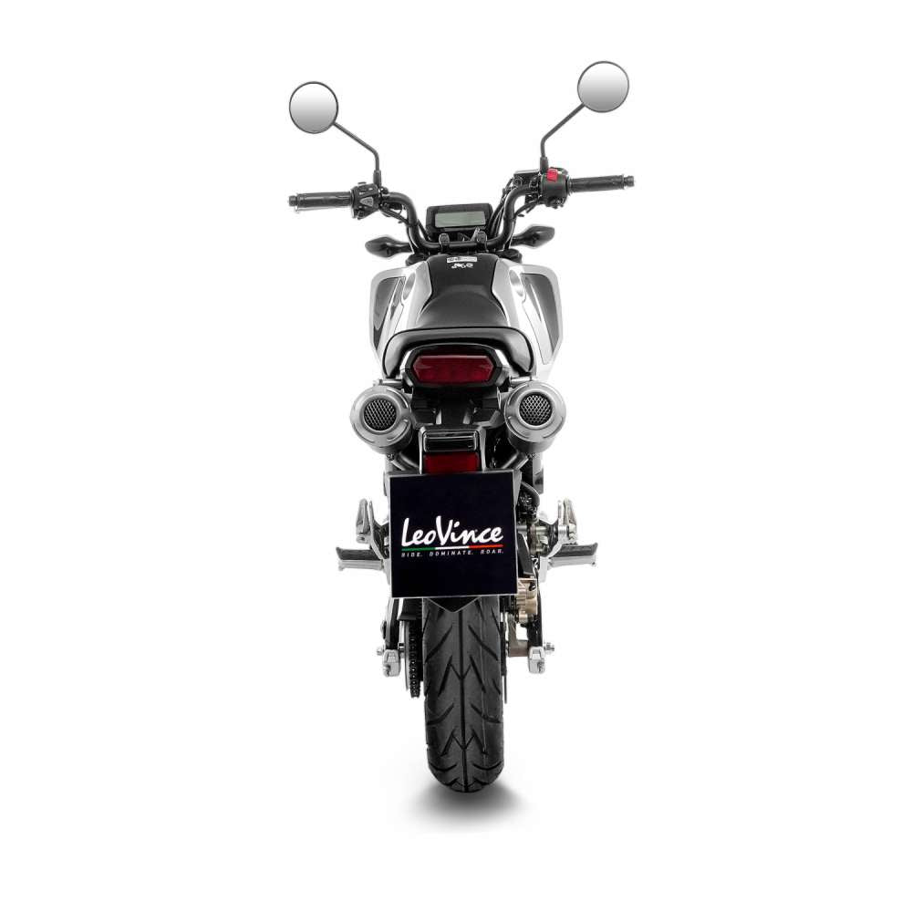 15253C LEOVINCE LV-10 Full Exhaust system with Carbon Fiber dual mufflers for MSX125 Grom 2022-2024 1810-3093