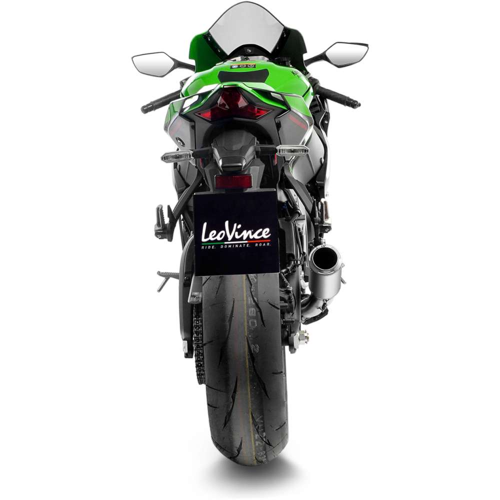 LEOVINCE LV Corsa Slip-On Muffler - Titanium Ninja ZX-10R/RR 2016-2025 15406TU 1811-4493