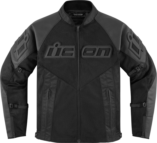 ICON Mesh AF™ Leather Jacket - Black - Large 2810-3899
