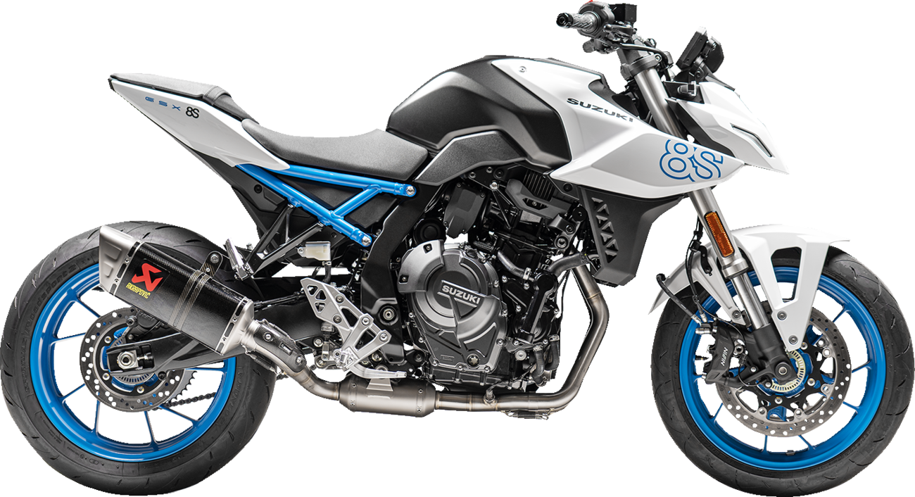 AKRAPOVIC Racing Line Exhaust System GSX-8S 2023 -2024 S-S8R1-EEC 1810-3139
