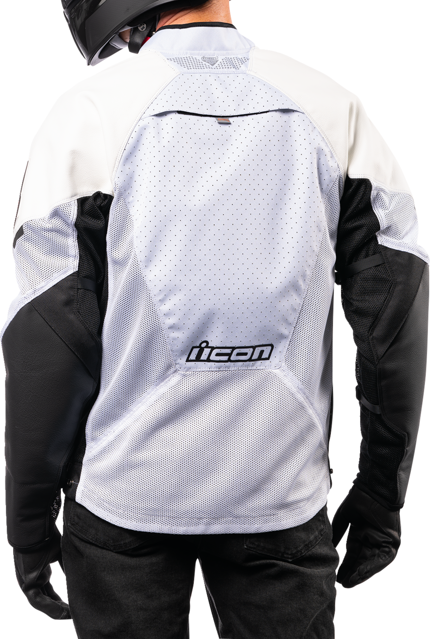 ICON Mesh AF™ Leather Jacket - White - Medium 2810-3903