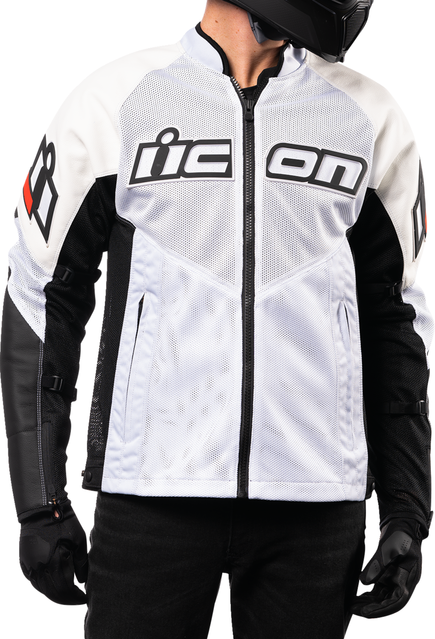 ICON Mesh AF™ Leather Jacket - White - Medium 2810-3903