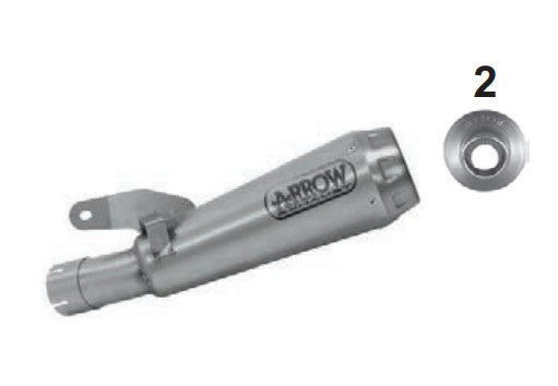 Arrow Pro-Race Slip-On Titanium Pro-Race GSX-S1000 2017-2024 71828PR