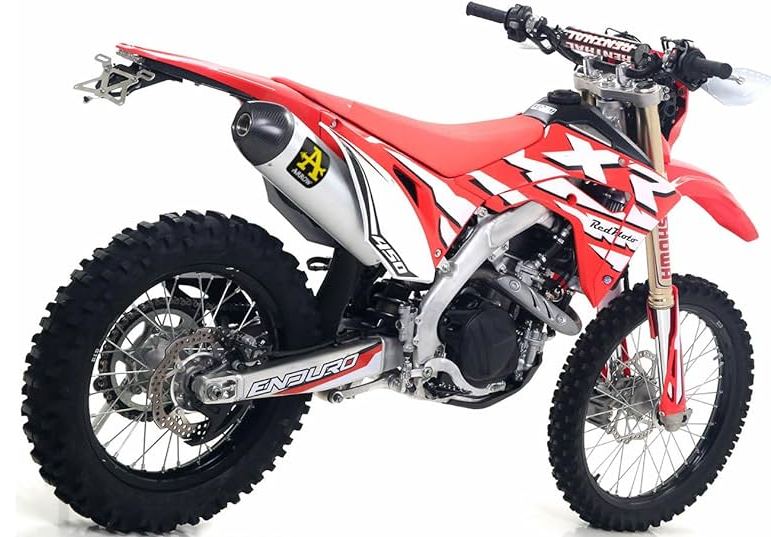Arrow Honda CRF450L/XR 19-25 Homologated Race Tech Aluminium Silencer With Catalyst With Carbon End Cap And With Welded Link Pipe 72530akz