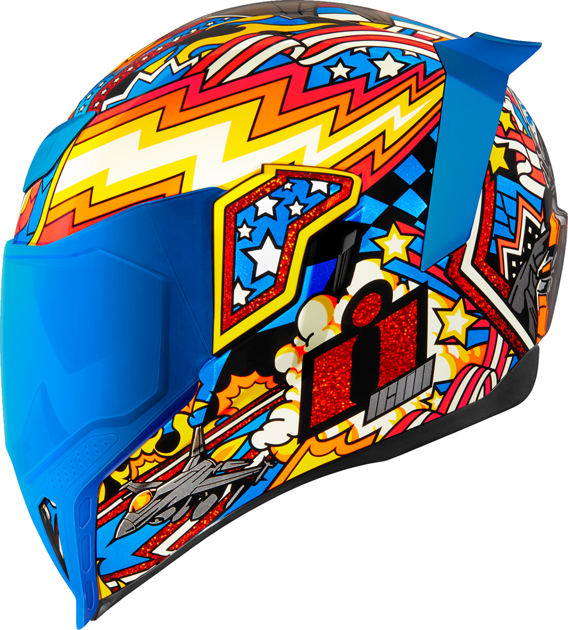 ICON Airflite™ Helmet - Flyboy - Blue - Medium 0101-16012