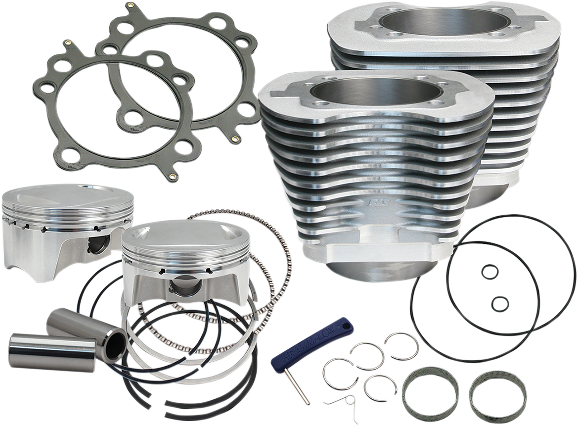 S&S CYCLE Cylinder Kit - 100" - Silver Harley-Davidson 1999-2006 BORE SIZE4.000" 910-0642
