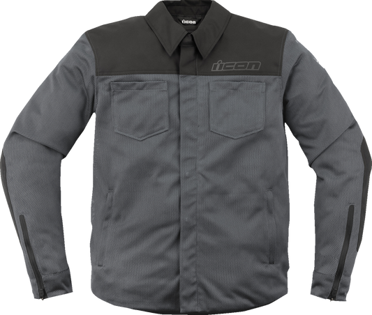 ICON Upstate Mesh CE Jacket - Gray - Medium 2820-6224
