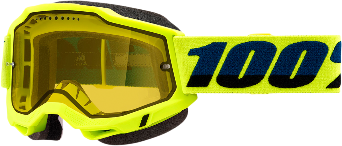100% Accuri 2 Snow Goggles - Fluo Yellow - Yellow 50021-00003