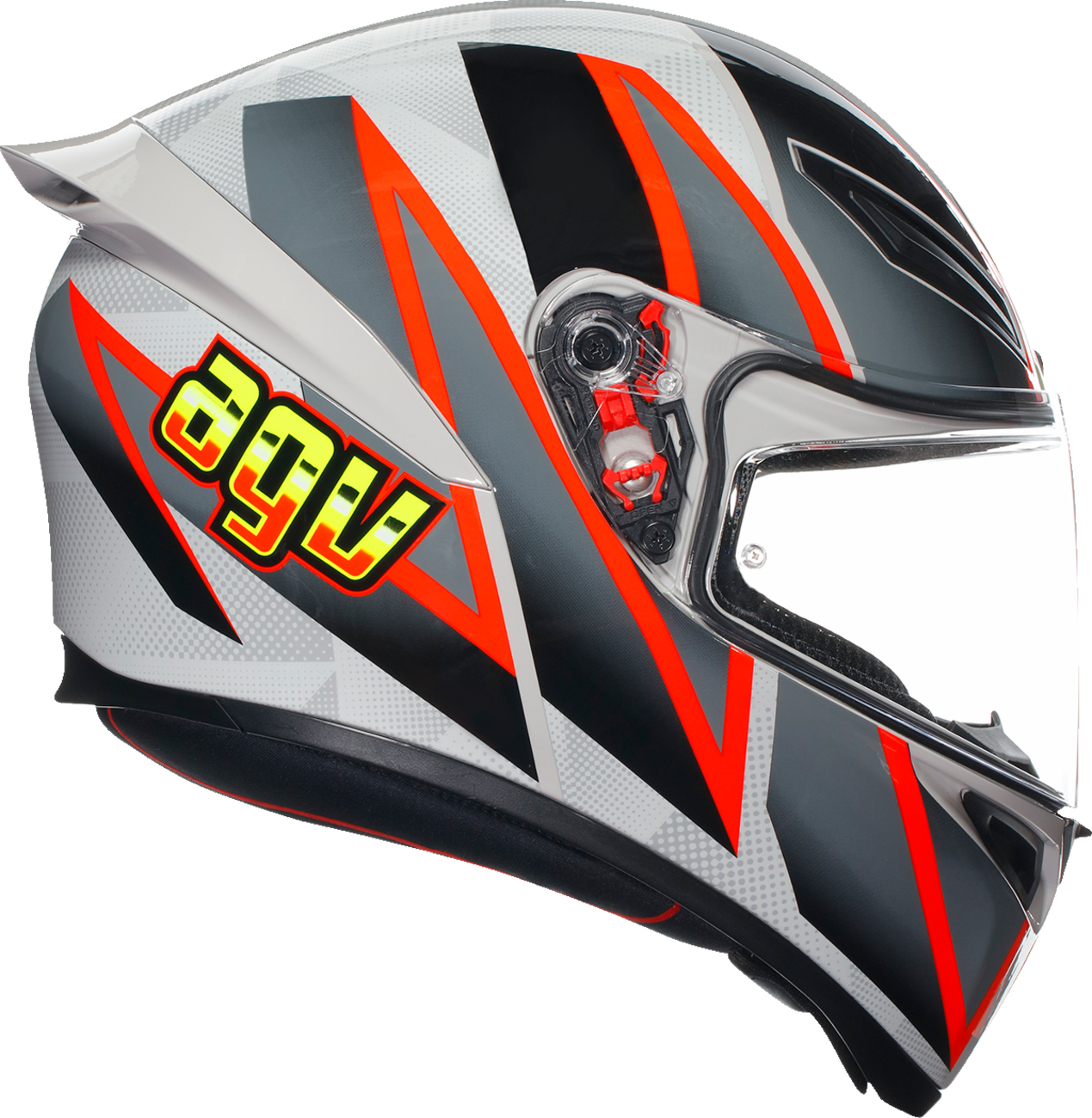 AGV K1 S Helmet - Blipper - Gray/Red - Small 2118394003030S