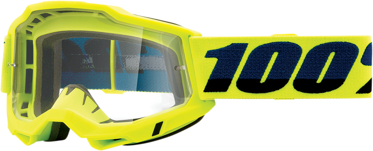 100% Accuri 2 Goggles - Fluo Yellow - Clear 50013-00003