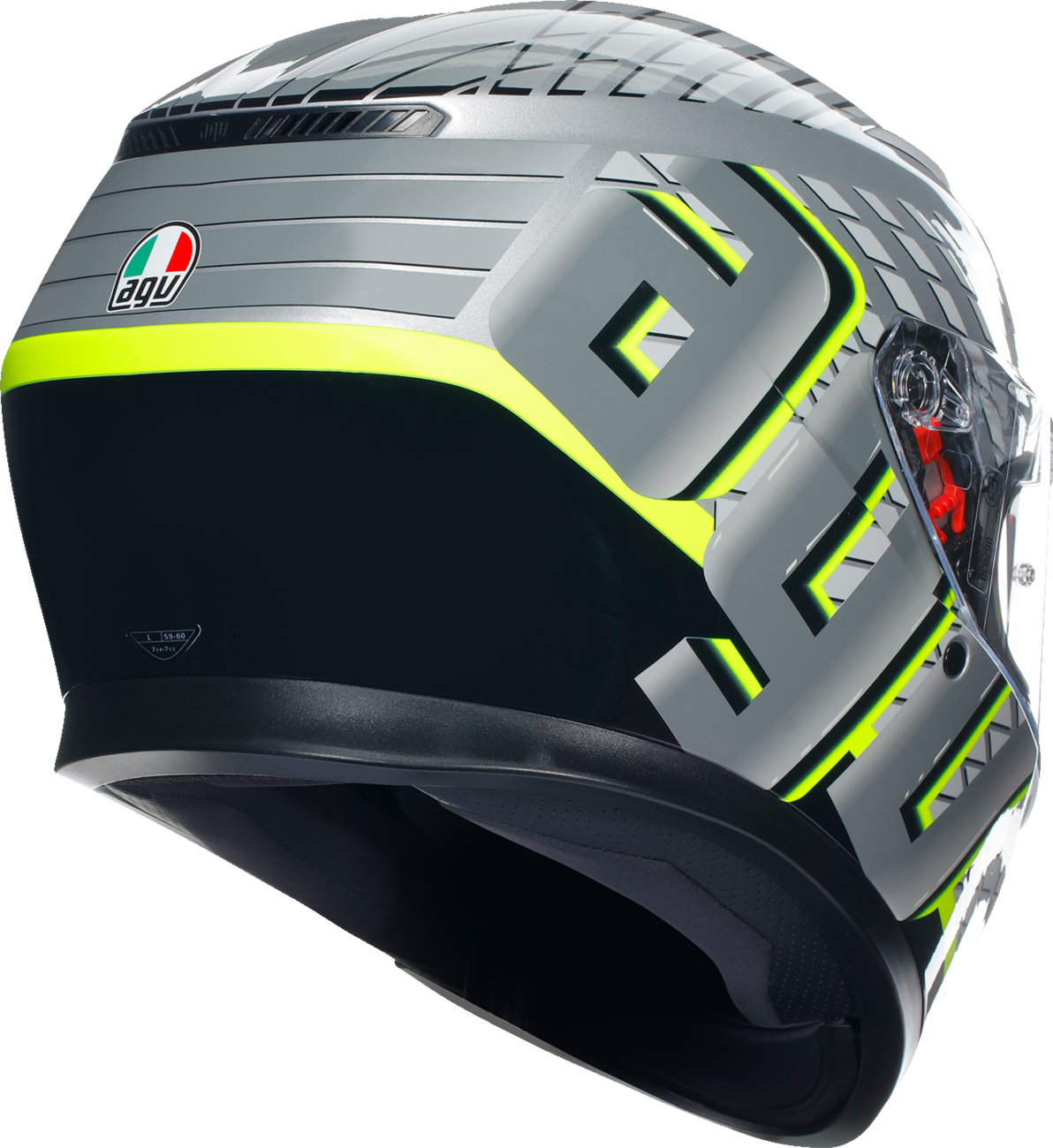 AGV K3 Helmet - Fortify - Gray/Black/Yellow Fluo - Medium 2118381004011M