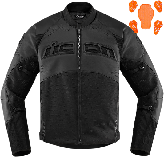ICON Contra2 Perf CE Jacket - Stealth - Large 2810-3662