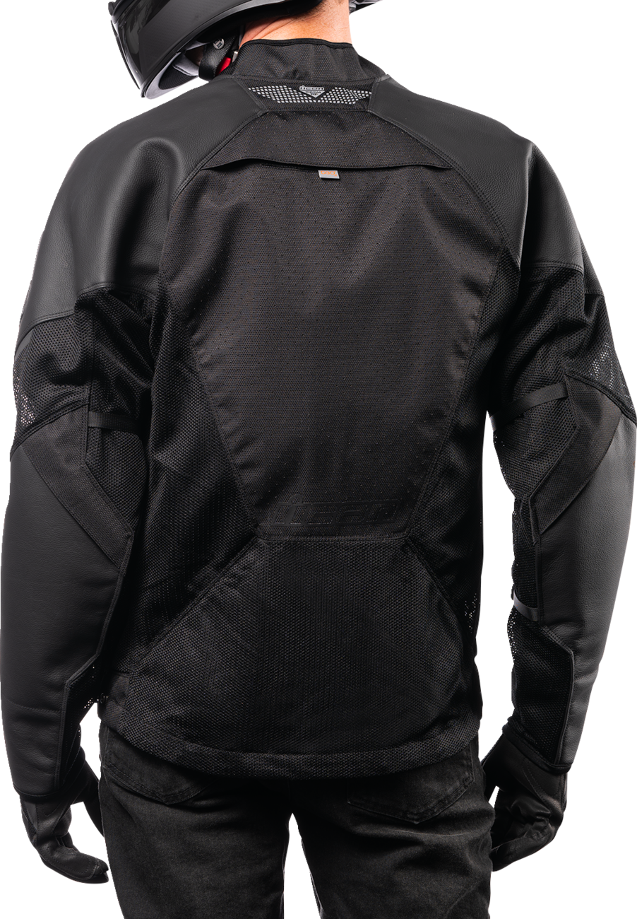 ICON Mesh AF™ Leather Jacket - Black - Large 2810-3899