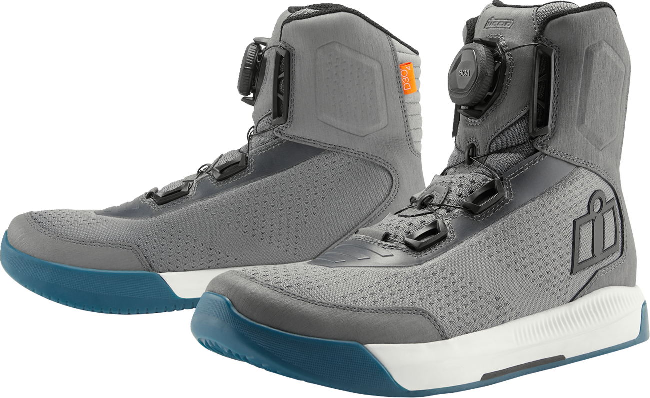 ICON Overlord™ Vented CE Boots - Gray - Size 11.5 3403-1276
