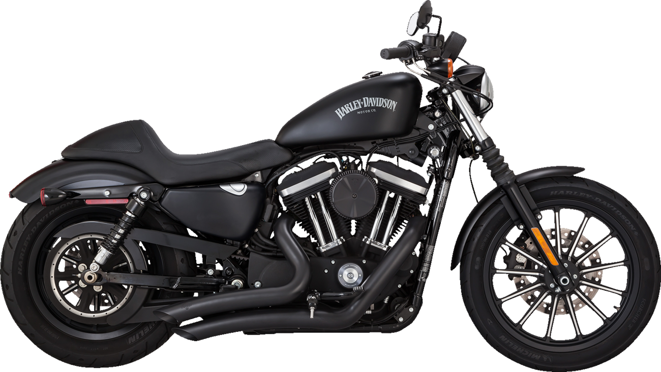 VANCE & HINES Big Radius Exhaust System - Black Iron 1200 /883 SuperLow /Forty-Eight 46367