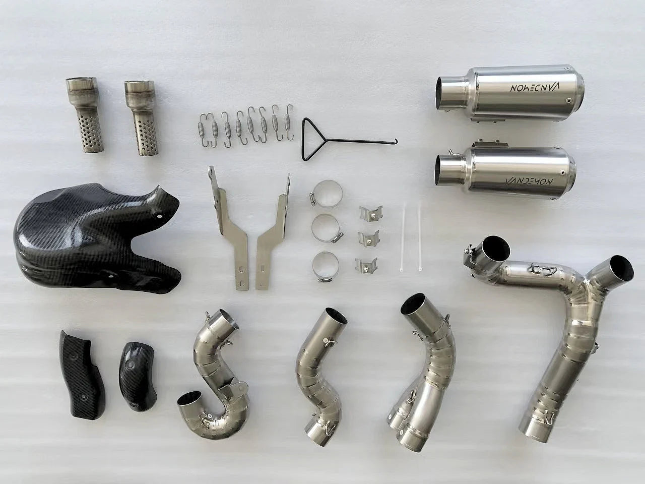 Vandemon Ducati Panigale & Streetfighter V4 Titanium High Mount 3/4 Slip-On 2023-2024 DUCV4SFTIMUFHMB