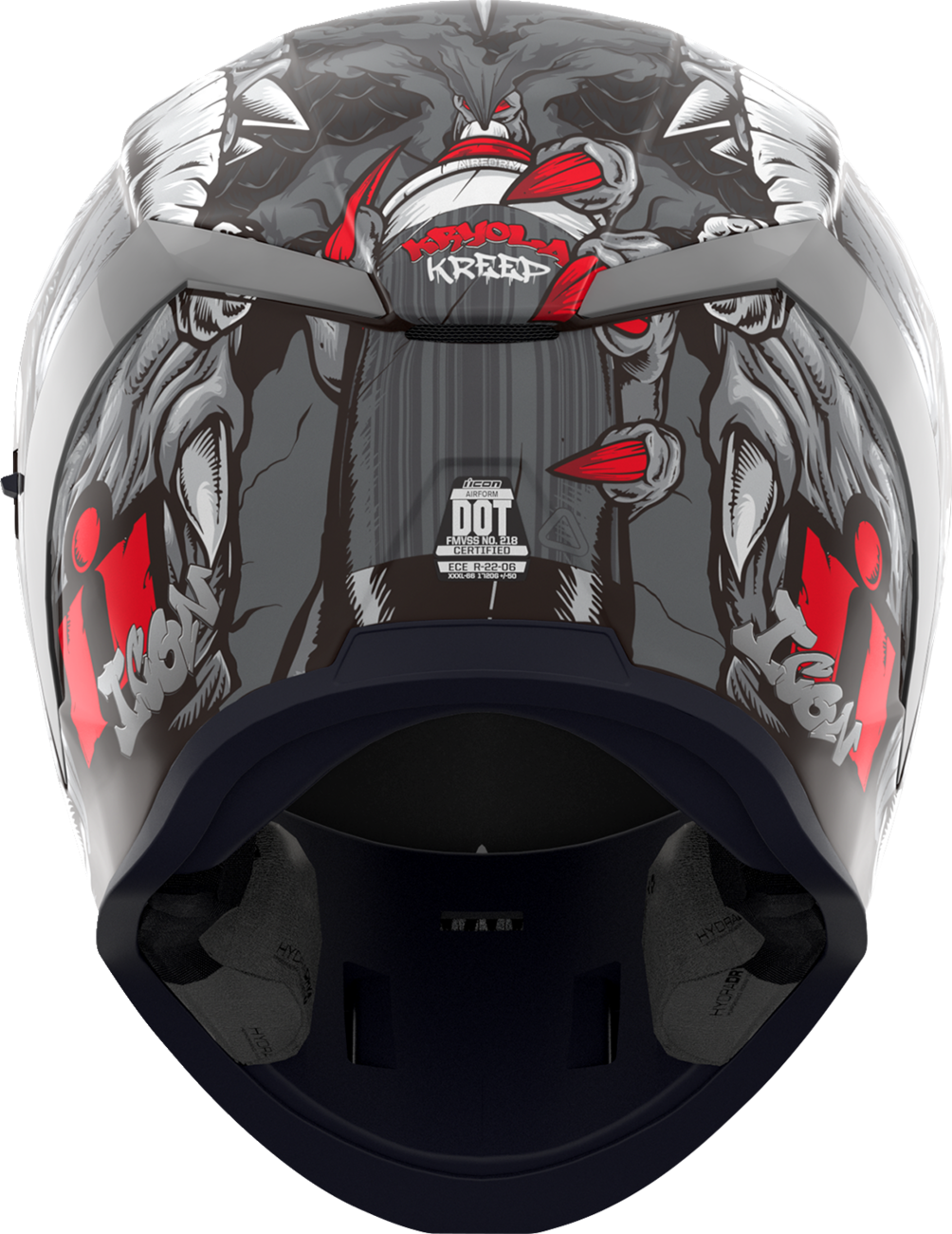 ICON Airform™ Helmet - Kryola Kreep - MIPS® - Silver - 3XL 0101-16959