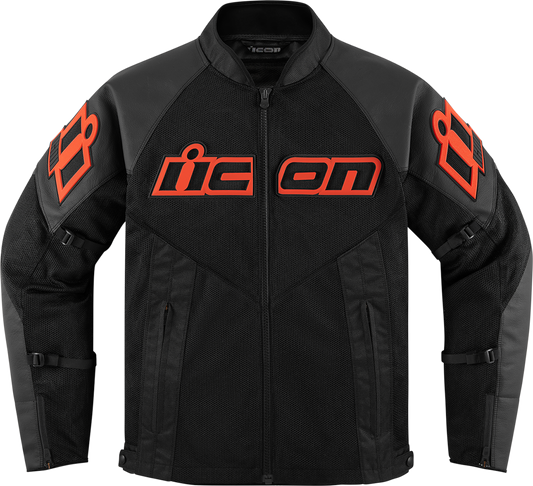 ICON Mesh AF™ Leather Jacket - Slayer - Large 2810-3909