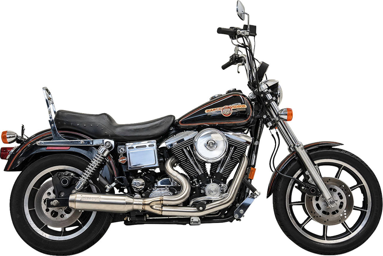BASSANI XHAUST 2-into-1 Ripper Exhaust System with Super Bike Muffler - Stainless Steel 1D8SS