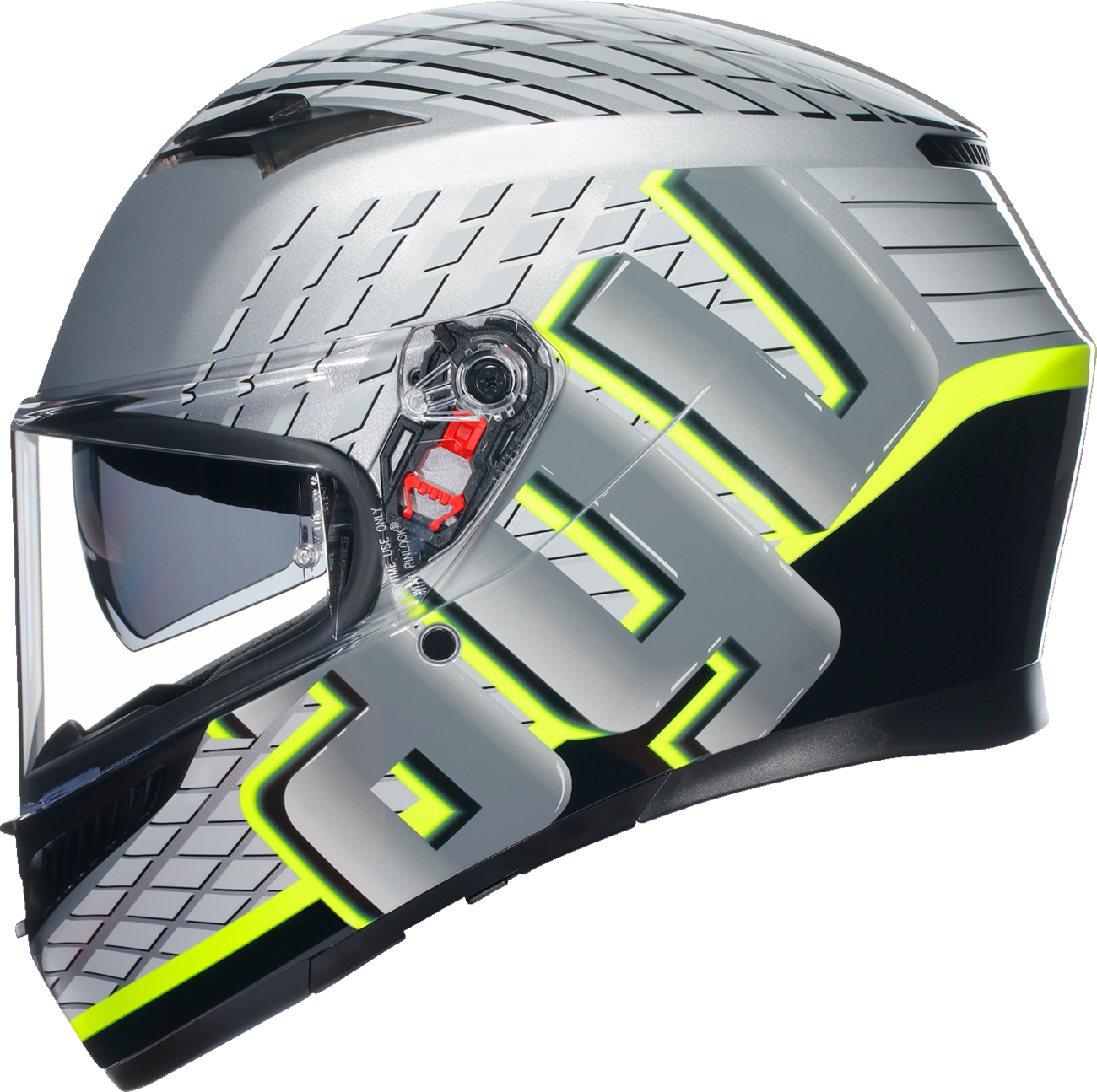 AGV K3 Helmet - Fortify - Gray/Black/Yellow Fluo - Small 2118381004011S