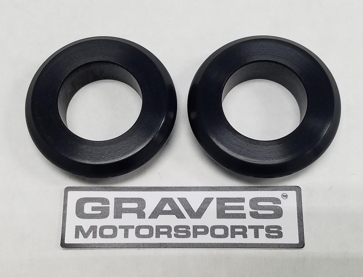 Graves motorsports works kawasaki zx-6r front wheel captive spacers kit 19-20
