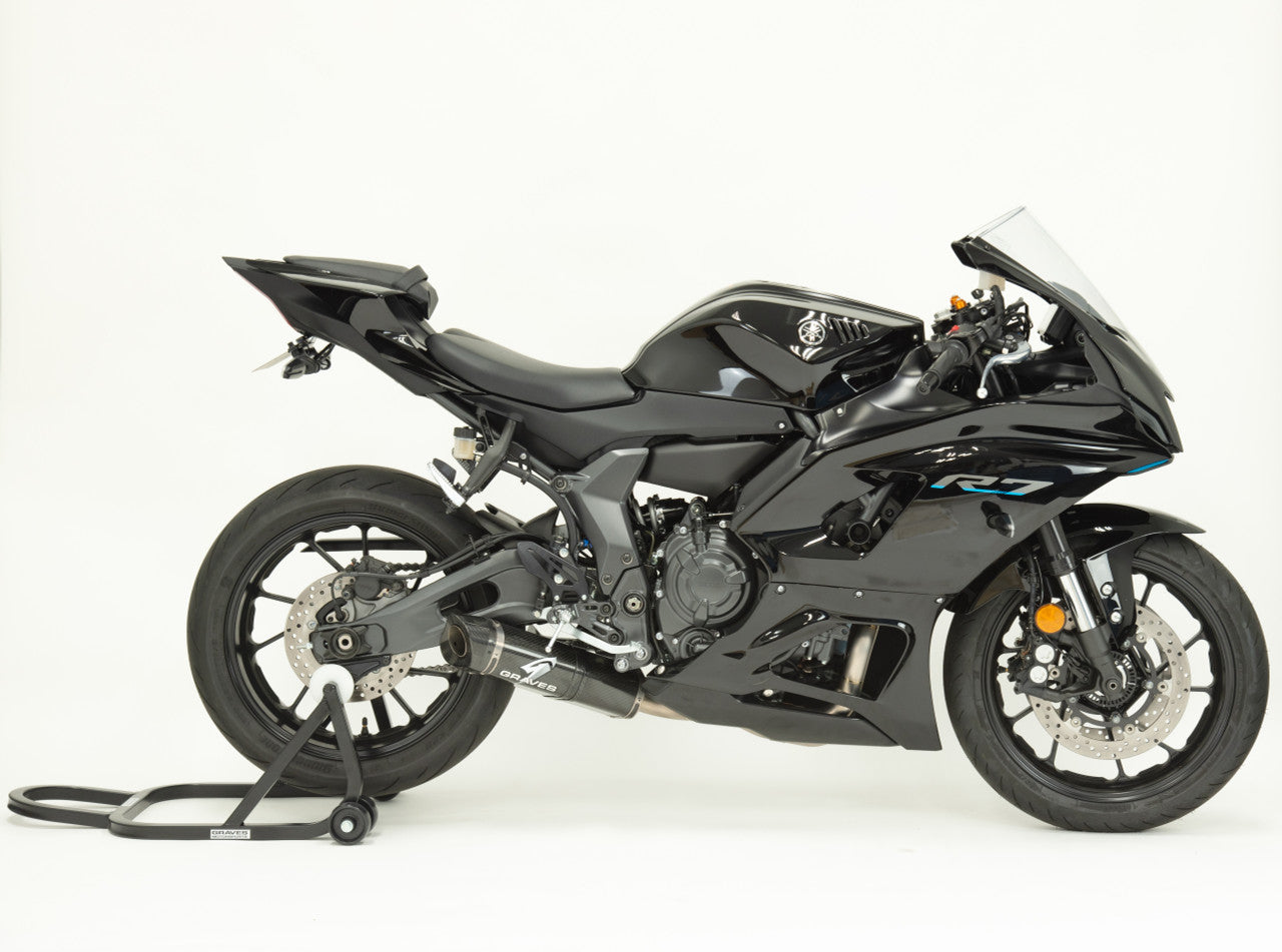 Graves Motorsports Full Exhaust System For Fz-07 2015-2017 / Mt-07 2018 + / Xsr700 2016-2023 / R7 2021-2023 Exy-14fz07-Ftc