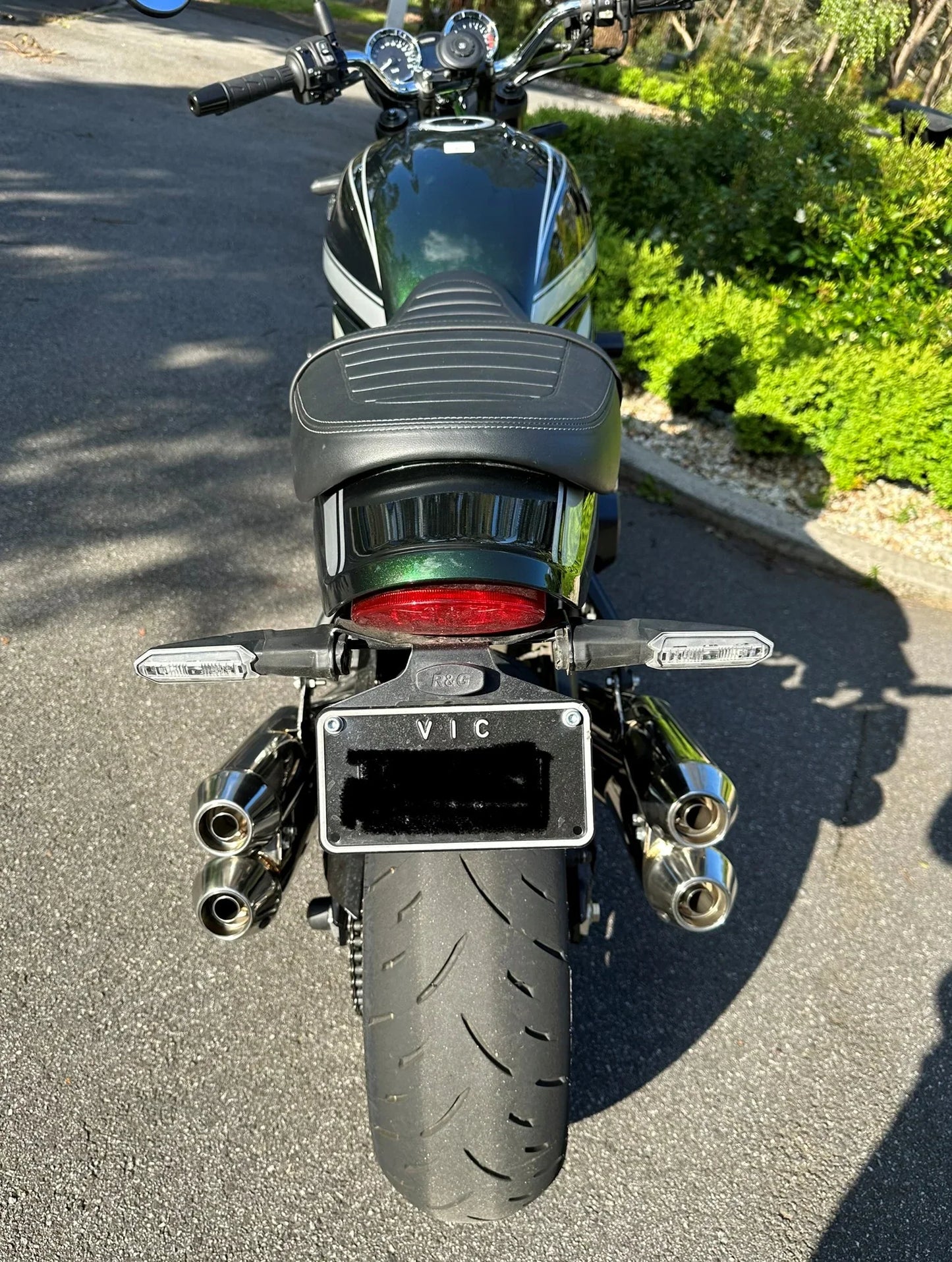 Vandemon Retro Stainless Steel Exhaust System Z900RS Cafe Racer 2018-24 KAWAZ900RS424SSEXHA