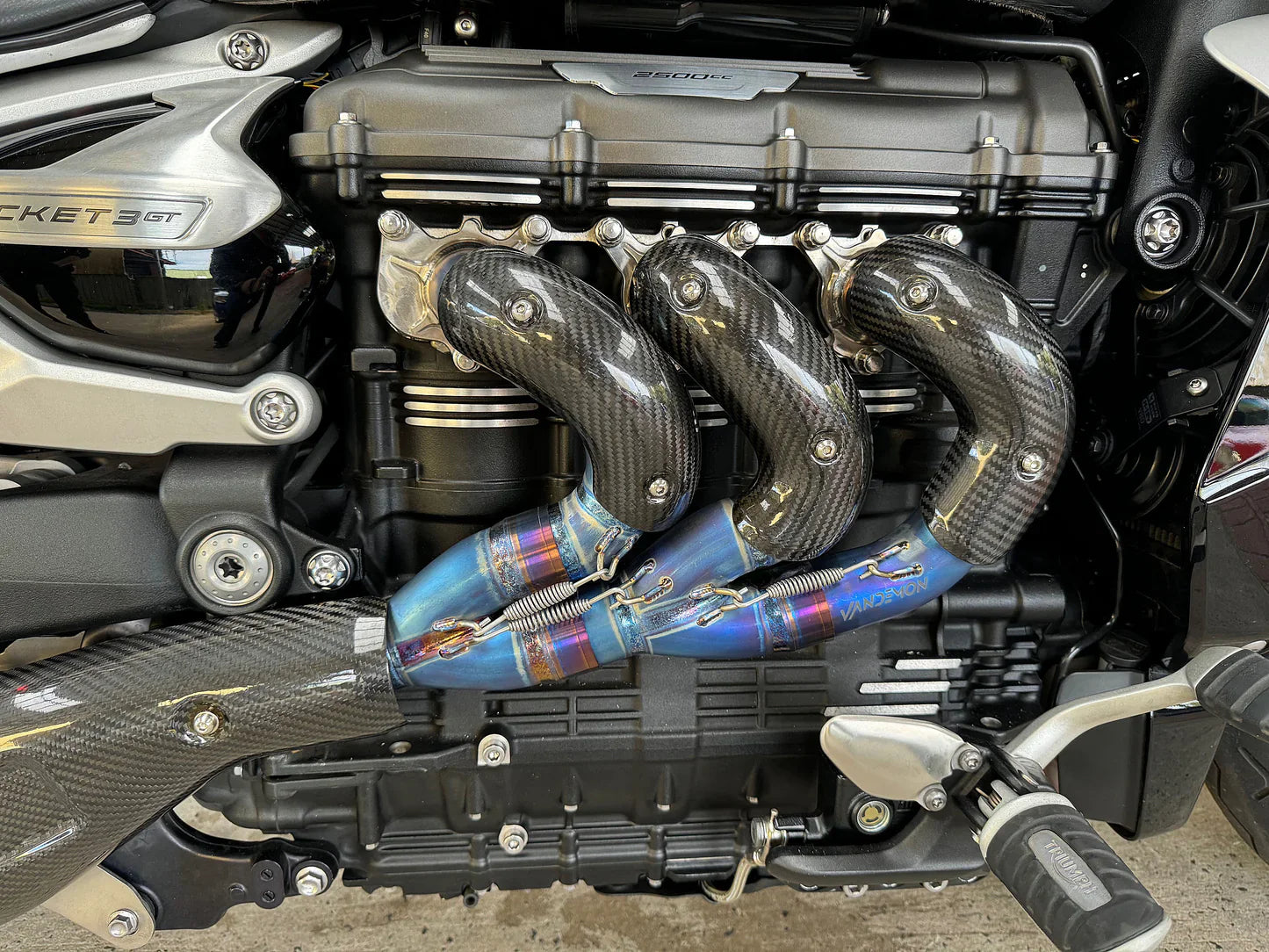 Vandemon Triumph Rocket 3R & GT 2500cc 2019-2025 Titanium Exhaust Manifold TRIUMROCKET3SSHEADR