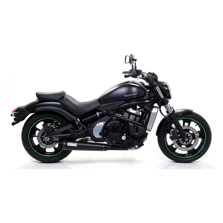 Arrow Kawasaki Vulcan S 650 20-22 Full System With Rebel Dark Nichrom Exhaust And Dark Aluminium End Cap 74512rbn