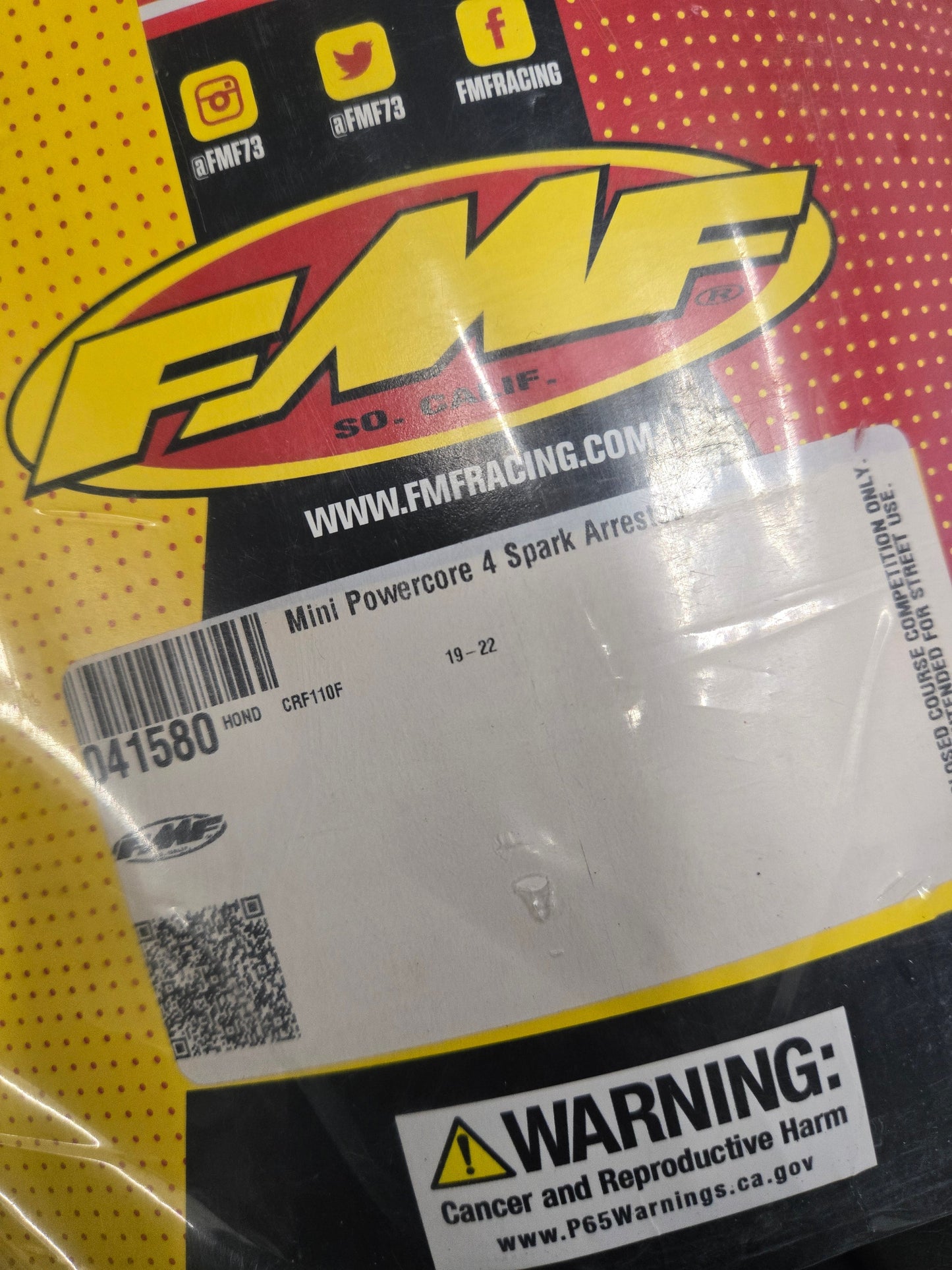 FMF Mini PowerCore 4 Slip-On Muffler - with Spark Arrestor 041580 1821-1963