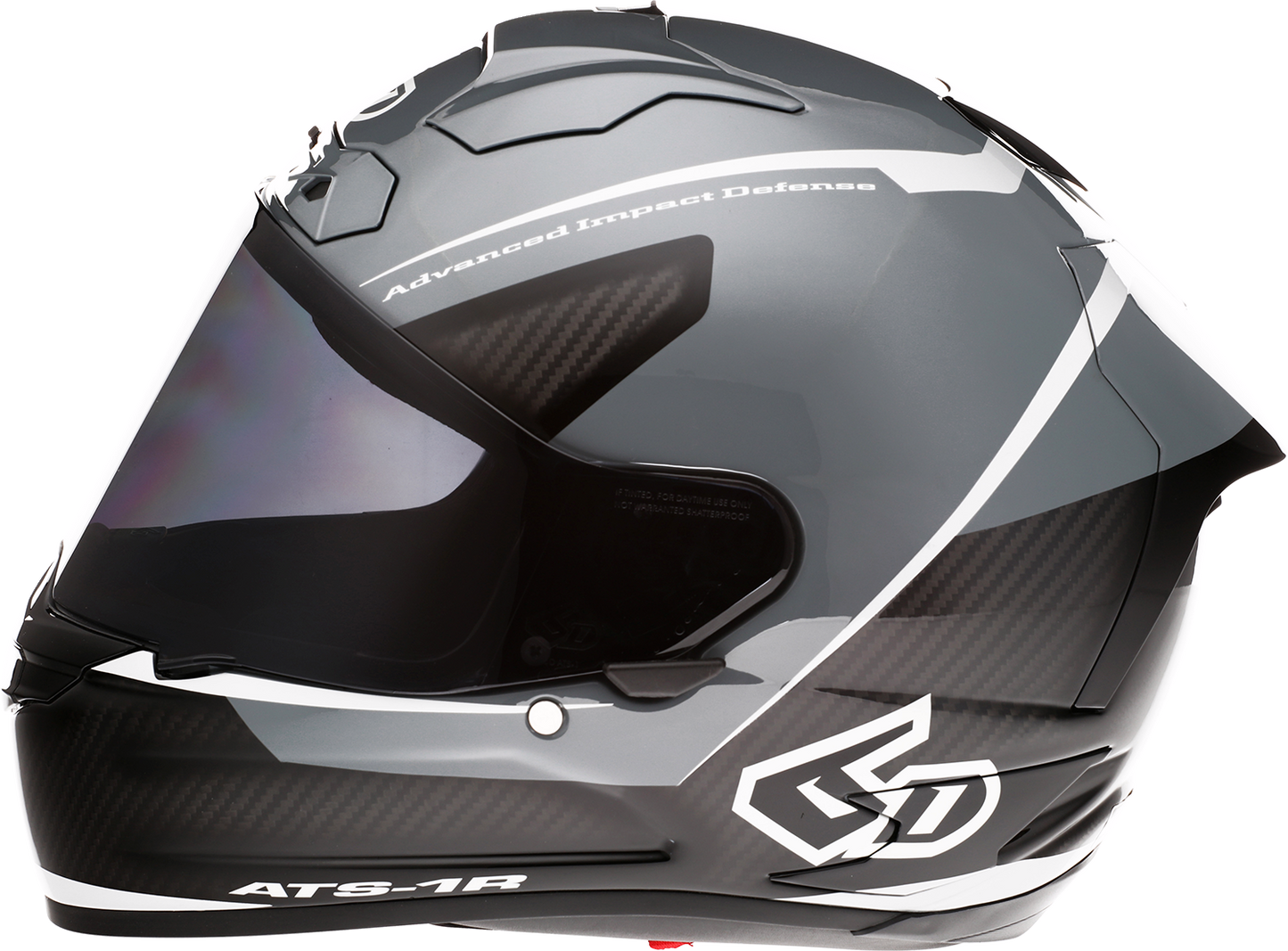 6D ATS-1R Helmet - Alpha - Silver - Large 30-0587