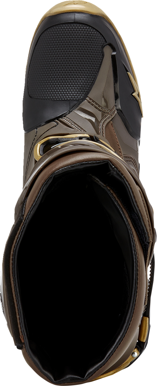 ALPINESTARS Limited Edition Squad '23 Tech 10 Boots - Brown/Gold - US 11 2010020-839-11