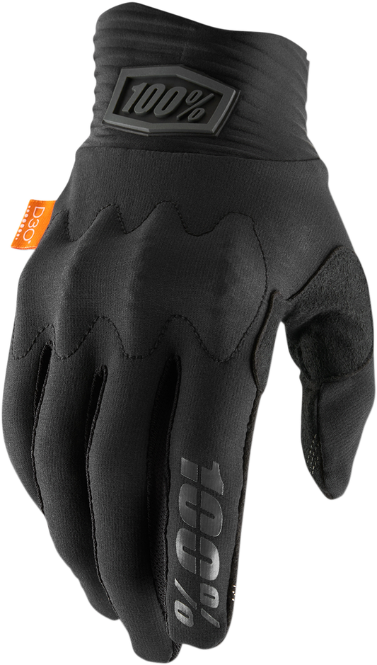 100% Cognito Gloves - Black Charcoal - Large 10014-00007