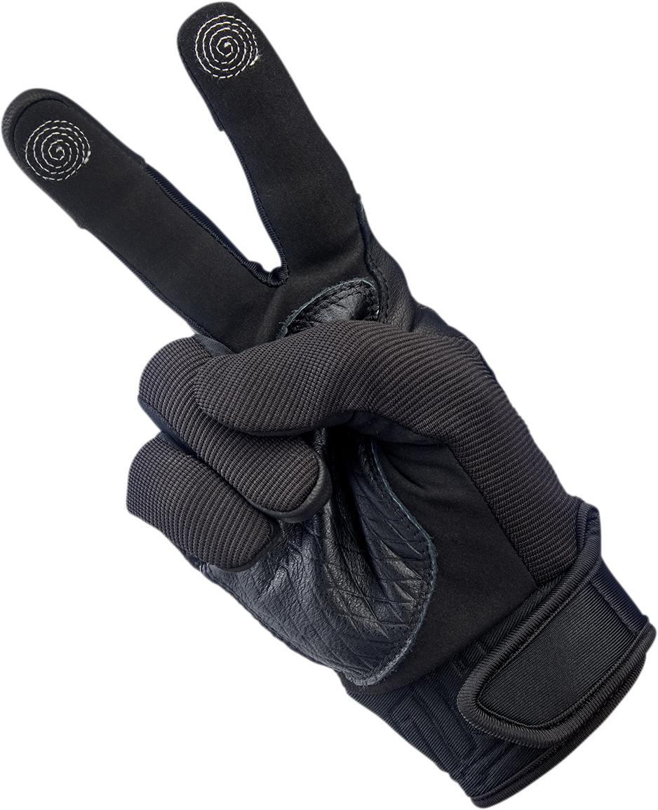 BILTWELL Baja Gloves - Black Out - 2XL 1508-0101-306