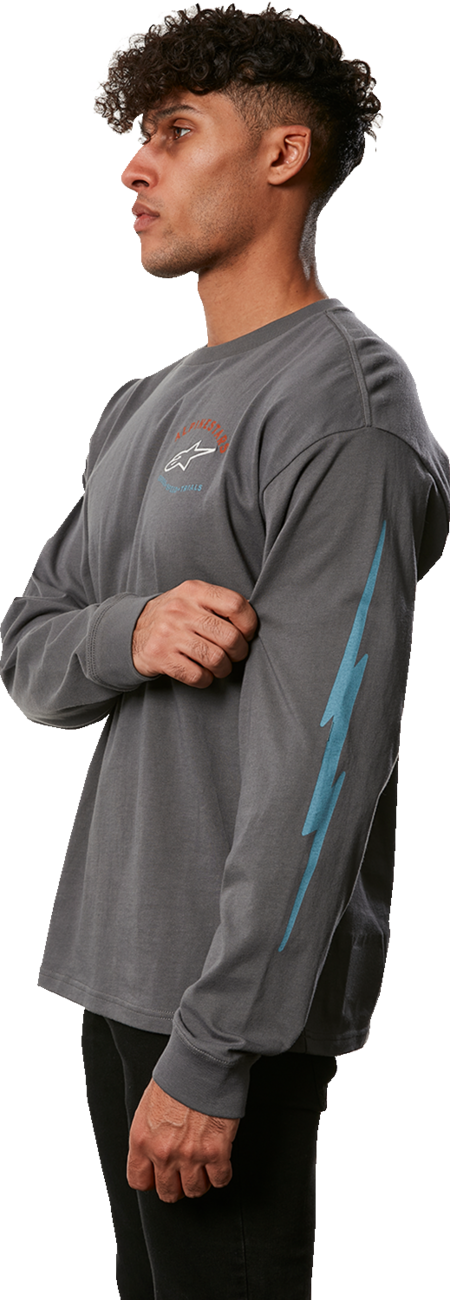 ALPINESTARS Full Face Long-Sleeve T-Shirt - Charcoal - XL 12337120018XL