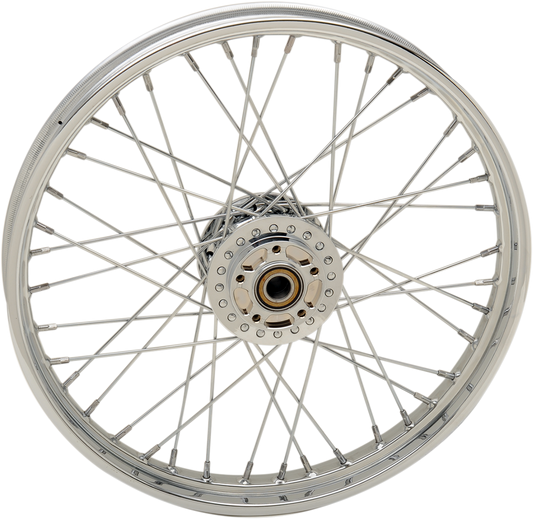 DRAG SPECIALTIES Front Wheel - Single Disc/No ABS - Chrome - 21"x2.15" - '08+ XL FITS 08-20 MODELS 64424
