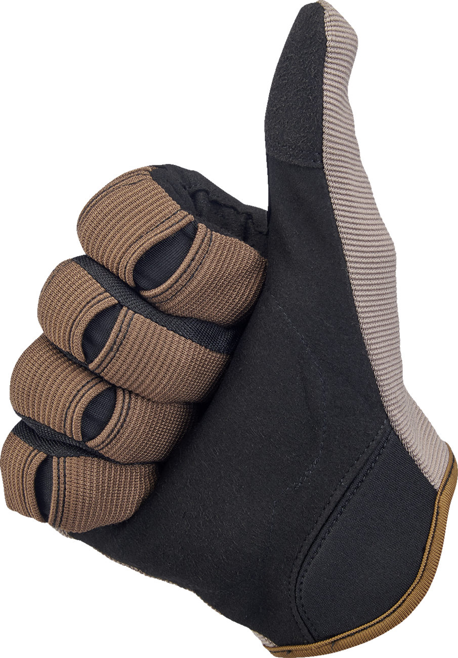 BILTWELL Moto Gloves - Coyote/Black - Small 1501-1301-002