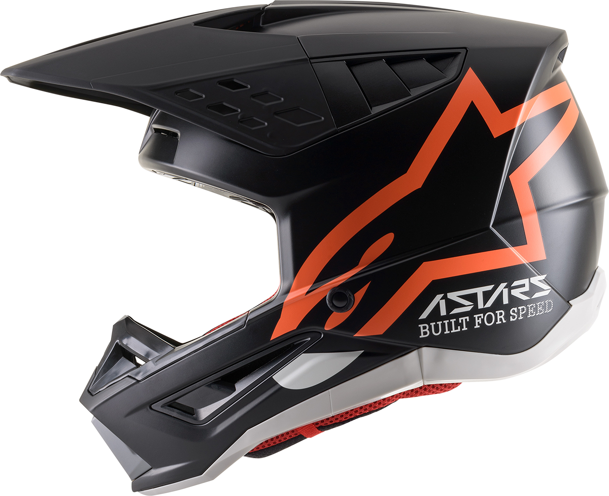 ALPINESTARS SM5 Helmet - Compass - Matte Black/Orange Fluo - Small 8303321-1149-SM