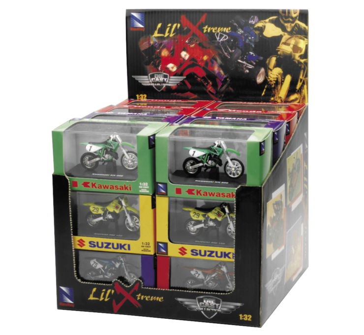 New Ray Toys Dbike/Quad 24/Pc Asstd W/Dsply