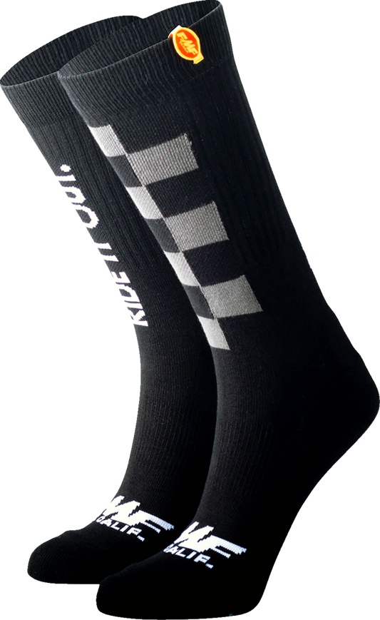 FMF Ride It Out Socks - Black - One Size SP22194901 3431-0735