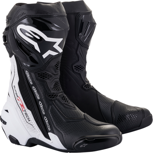 ALPINESTARS Supertech V Boots - Black/White - US 12.5 / EU 48 2220121-12-48