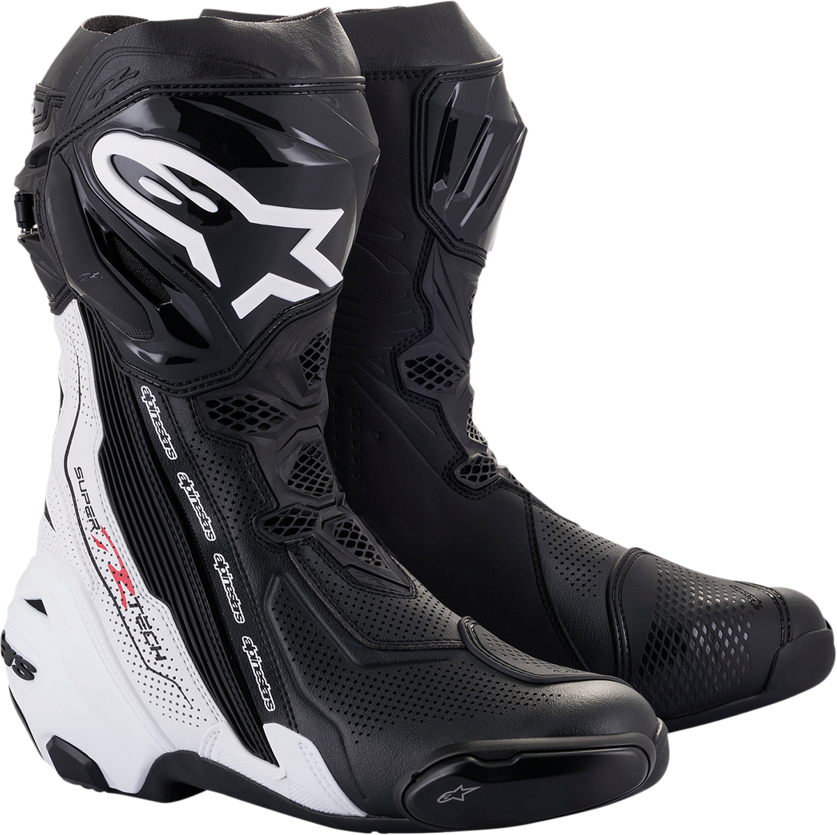 ALPINESTARS Supertech V Boots - Black/White - US 12.5 / EU 48 2220121-12-48