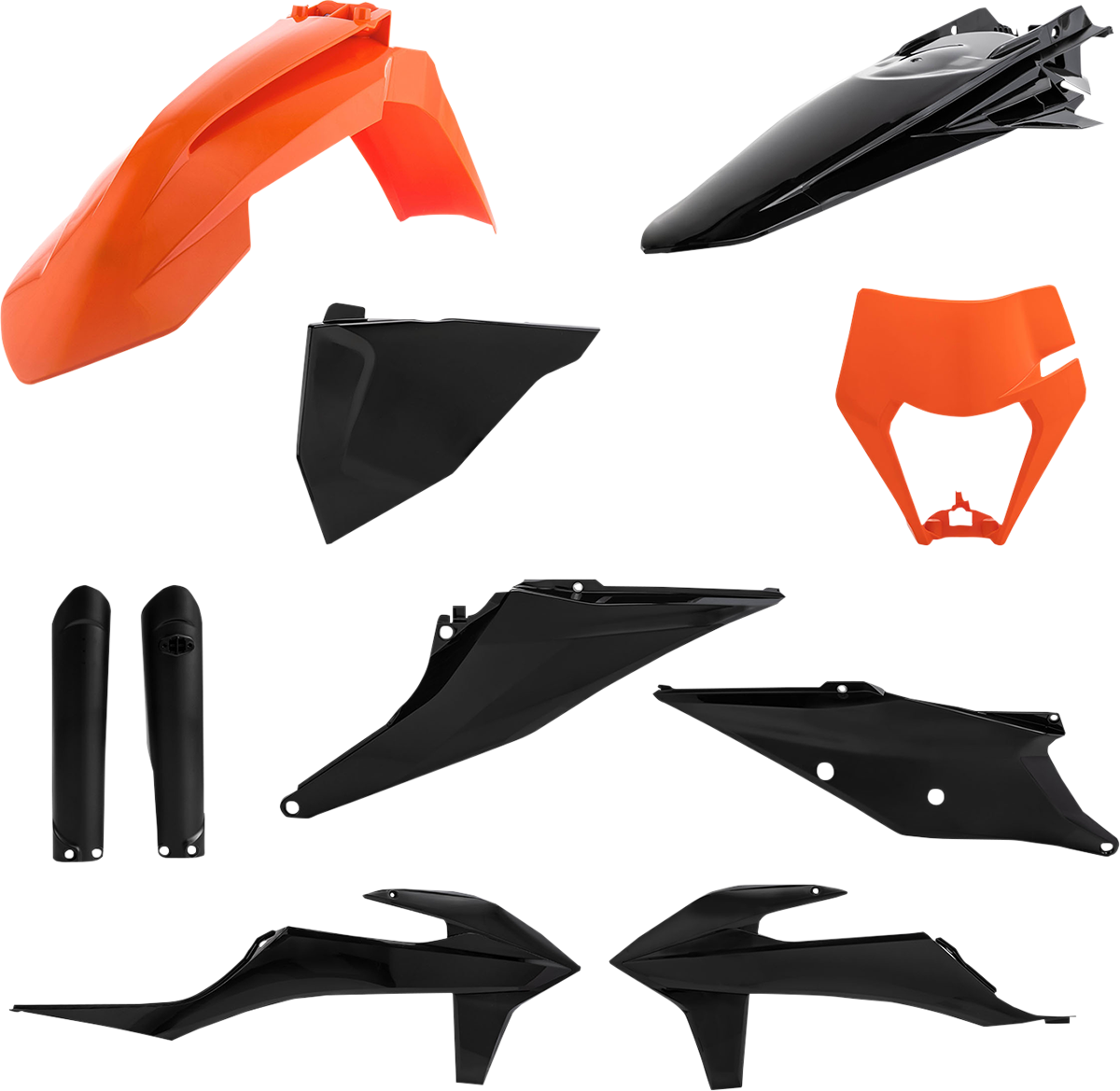 ACERBIS Full Replacement Body Kit - Orange/Black 2791545225