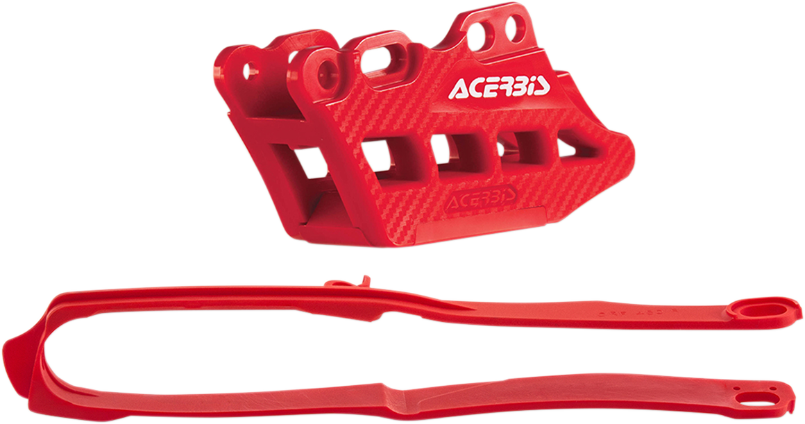 ACERBIS Chain Guide and Slider Kit - Honda CRF250R/CRF450R/RX - Red 2666240004