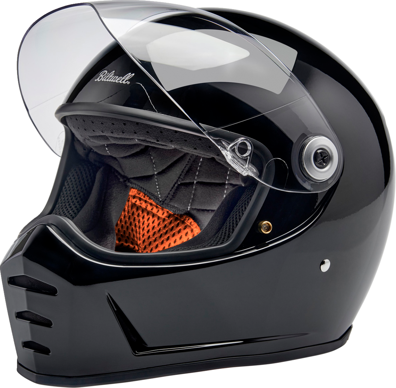 BILTWELL Lane Splitter Helmet - Gloss Black - Small 1004-101-502