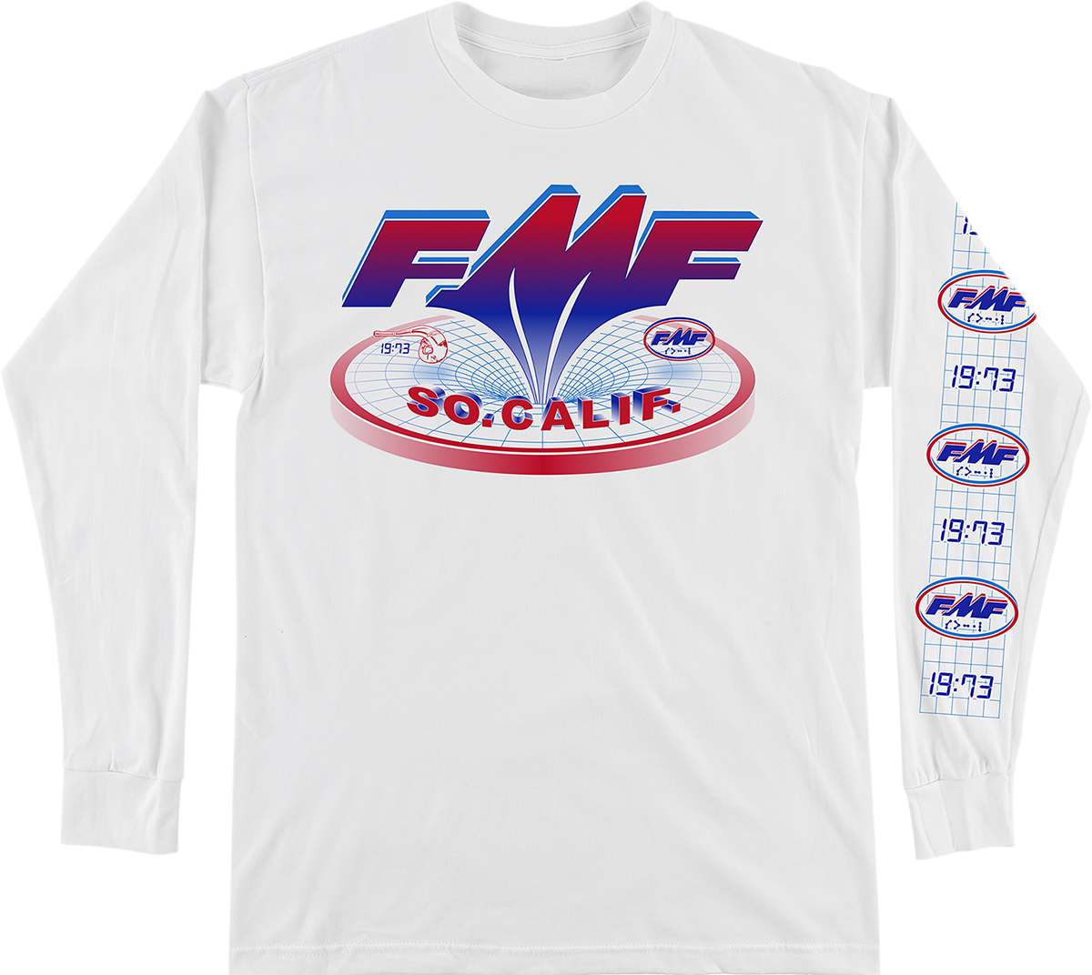 FMF Black Hole Long-Sleeve T-Shirt - White - Medium FA21119900WHMD 3030-21323