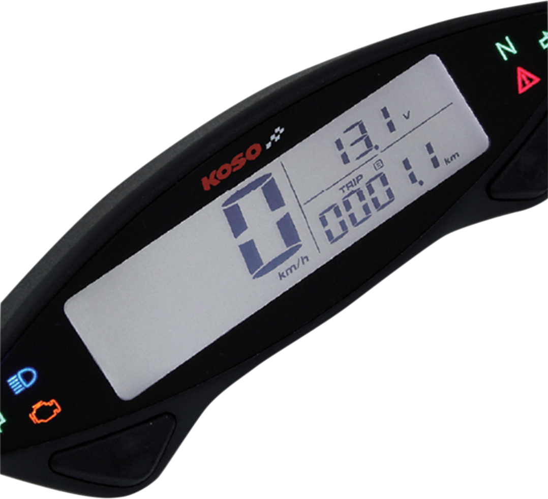 KOSO NORTH AMERICA DB EX-02 Speedometer - 4.72" W x 0.91" H x 1.57" D BA048001